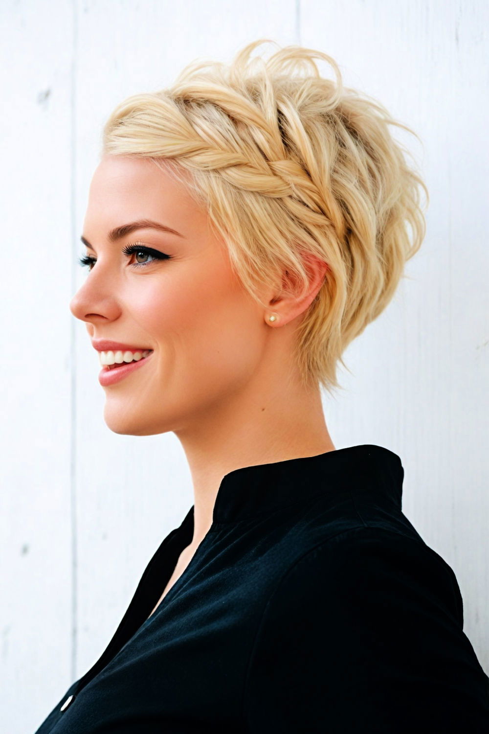 loose pixie braid hairstyle