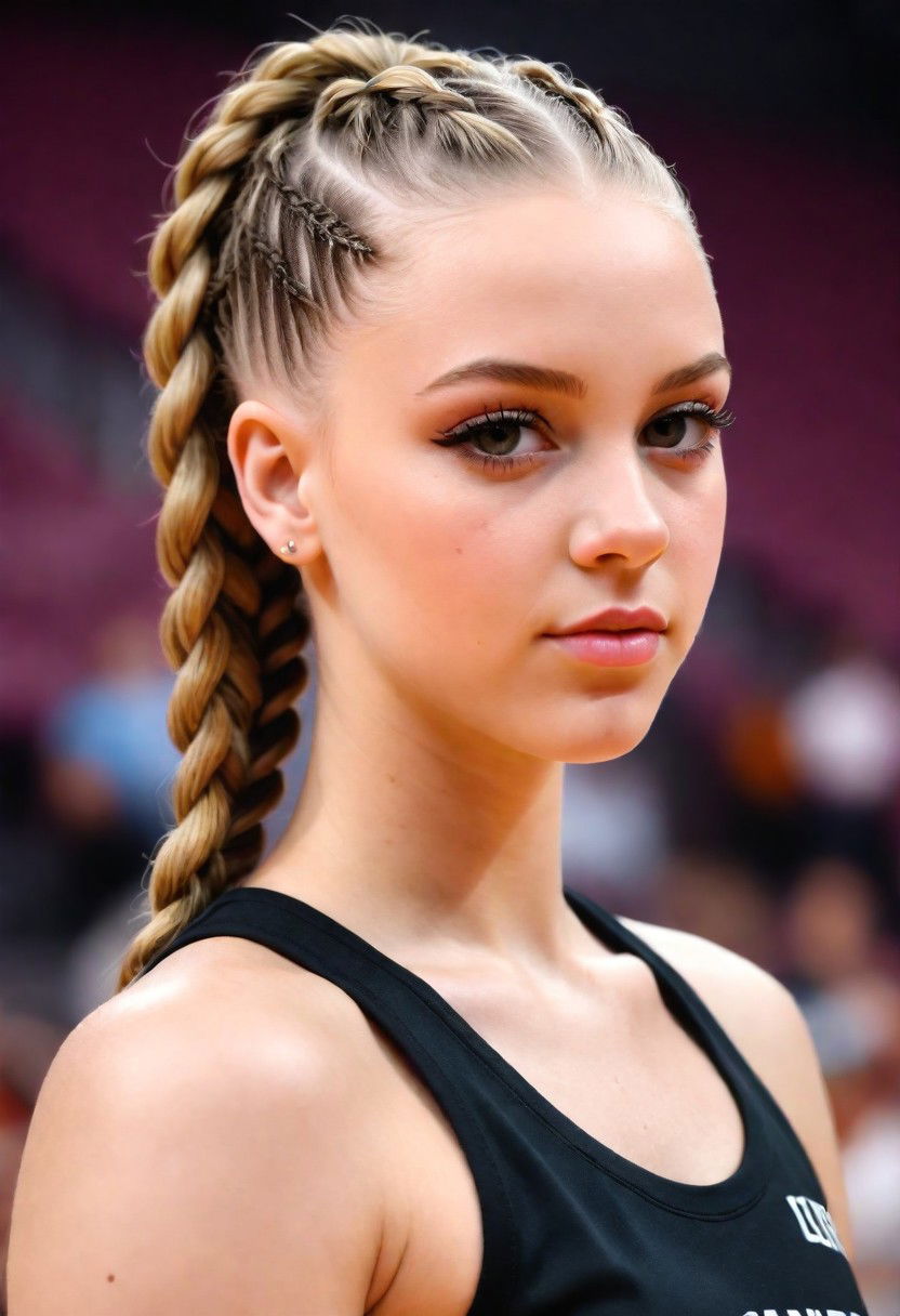 low maintenance cornrows hairstyle