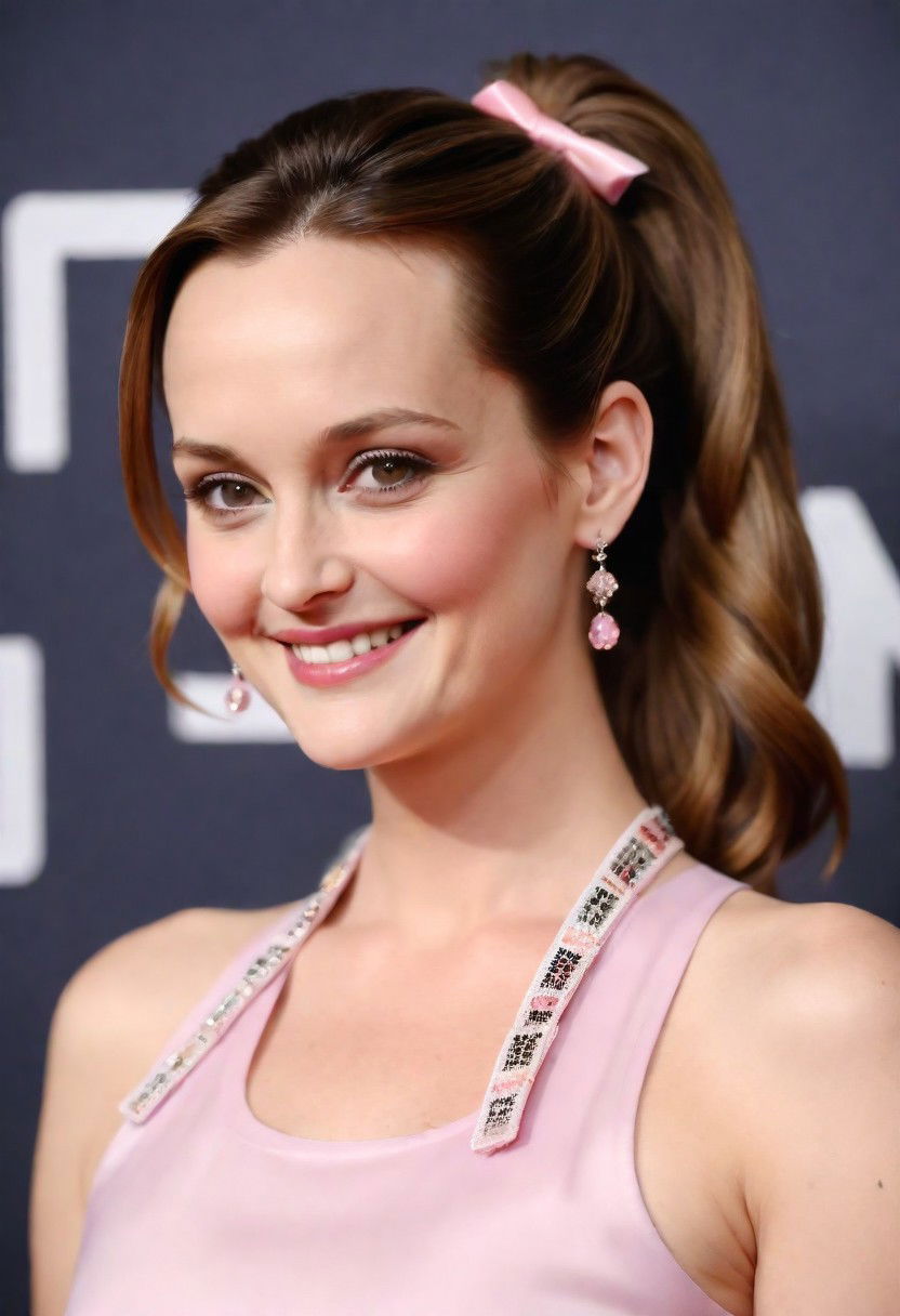 low ponytail with accessories hairstyle