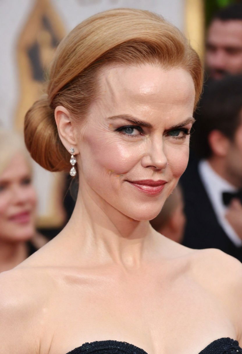 low side swept chignon hairstyle