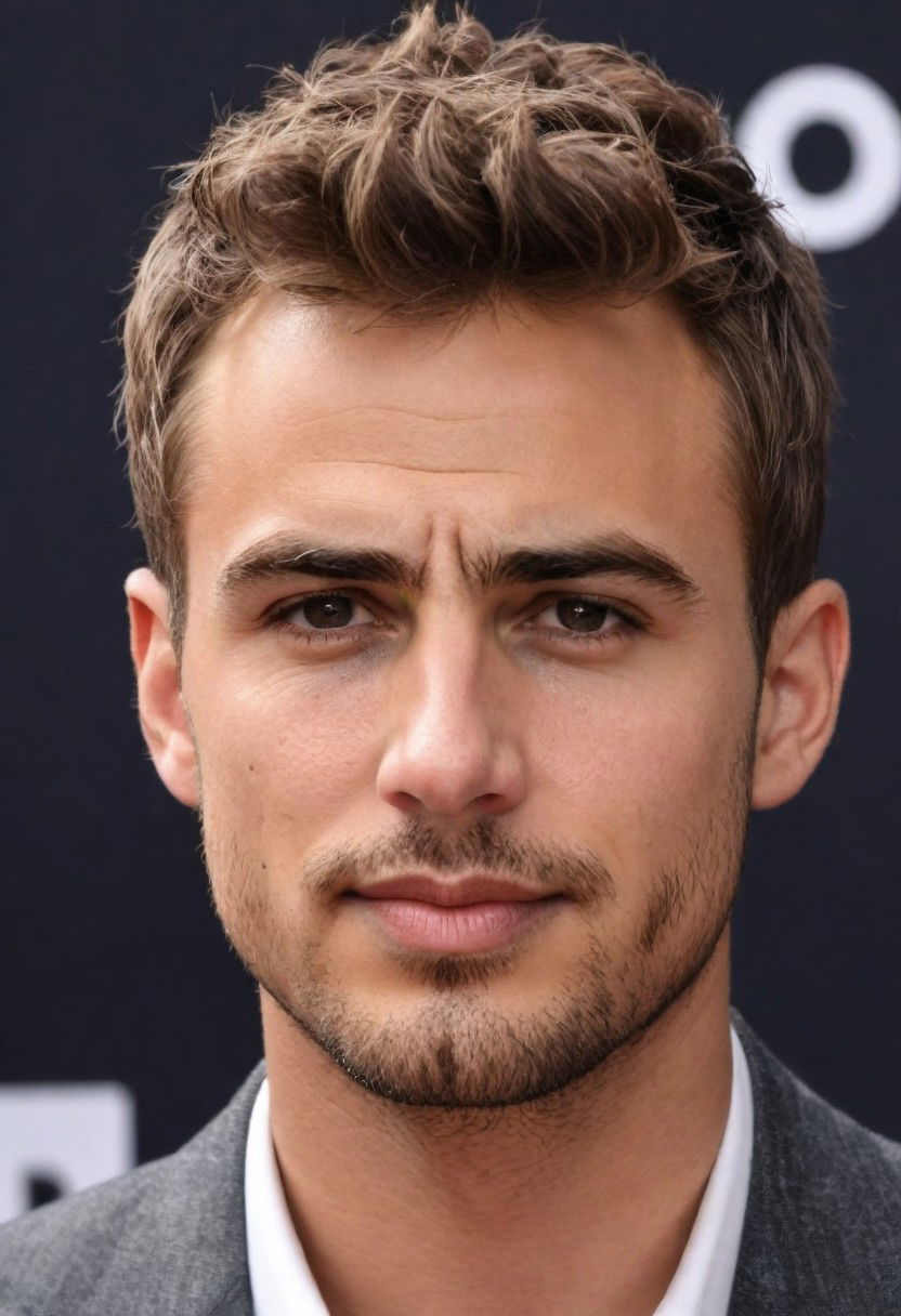 messy waves with low fade hairstyle