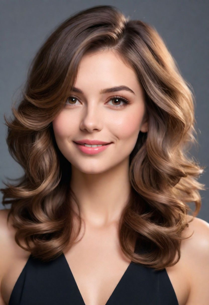 mid length cut with deep side part