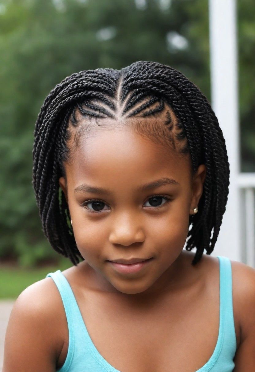 mini twists hairstyle for black girls