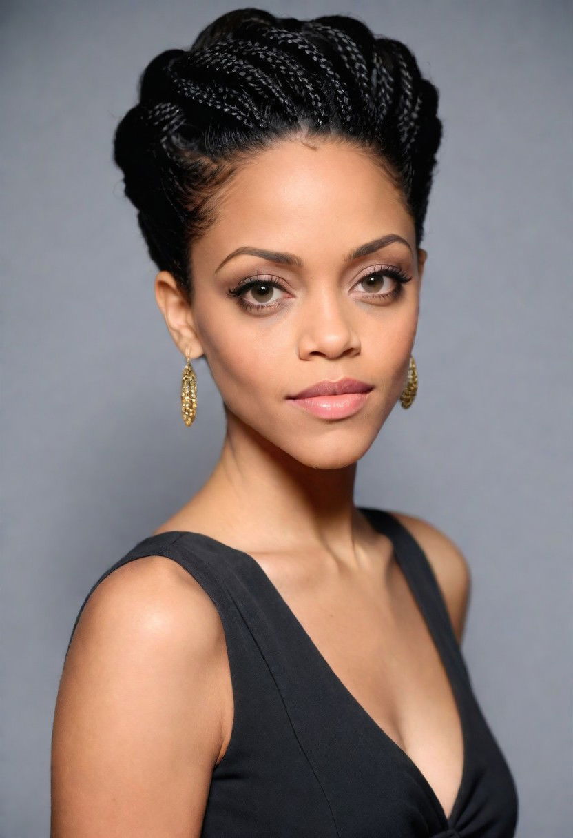 modern flat twist pompadour