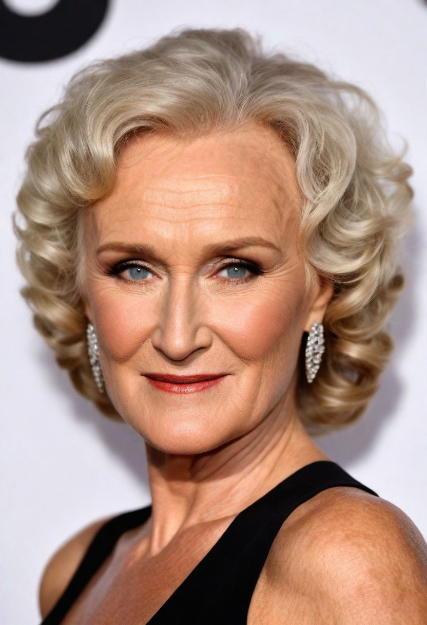 modern pin up curls hairstyle