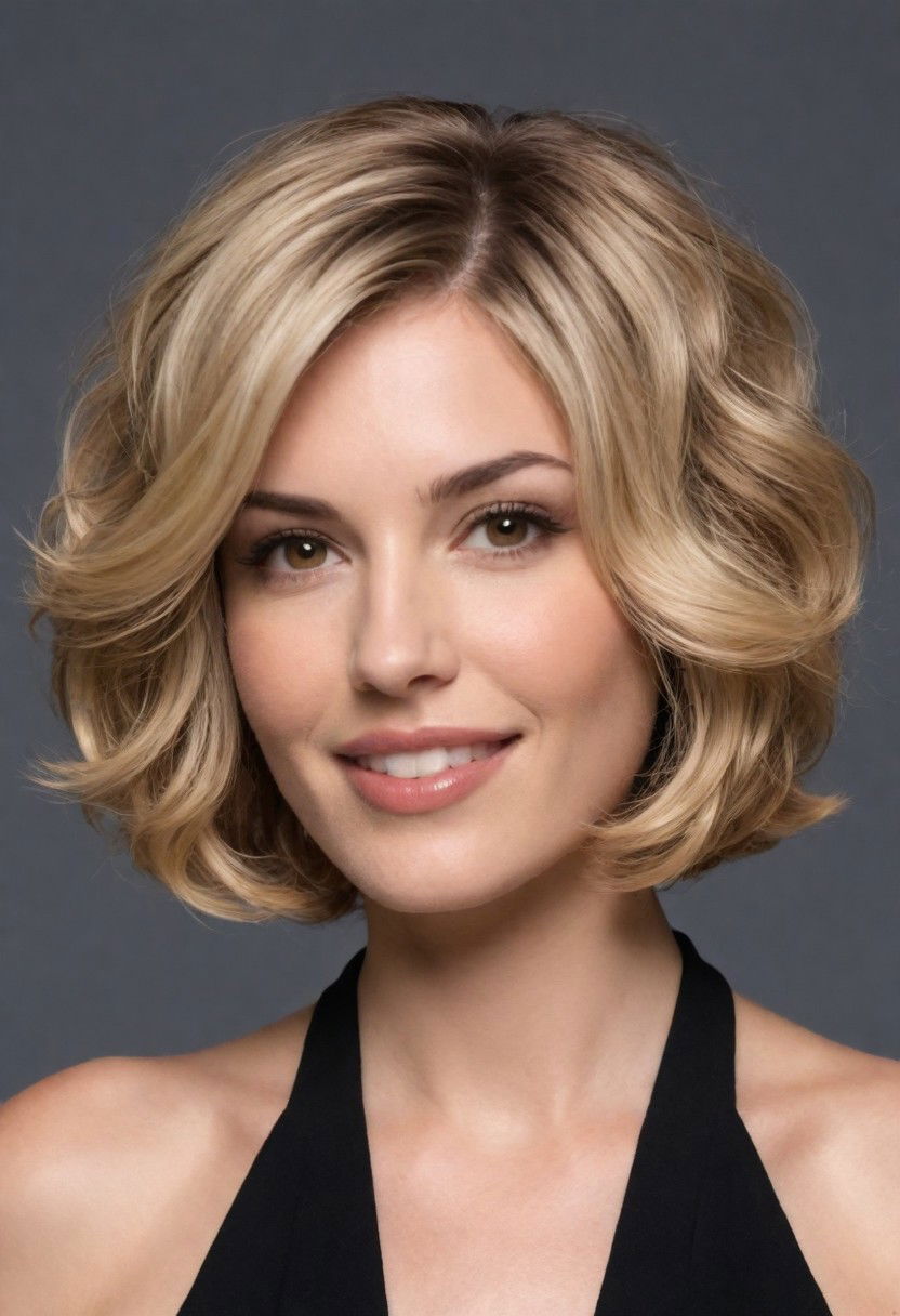 modern s wave bob hairstyle