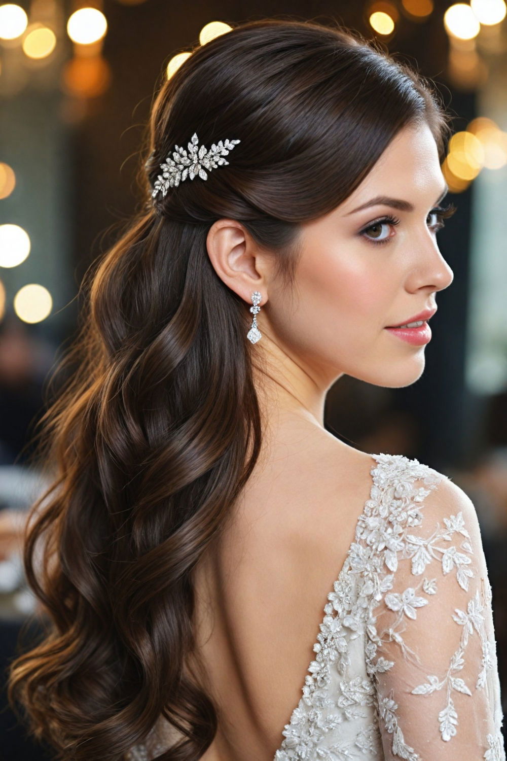 modern sleek and shiny locks hairstyle