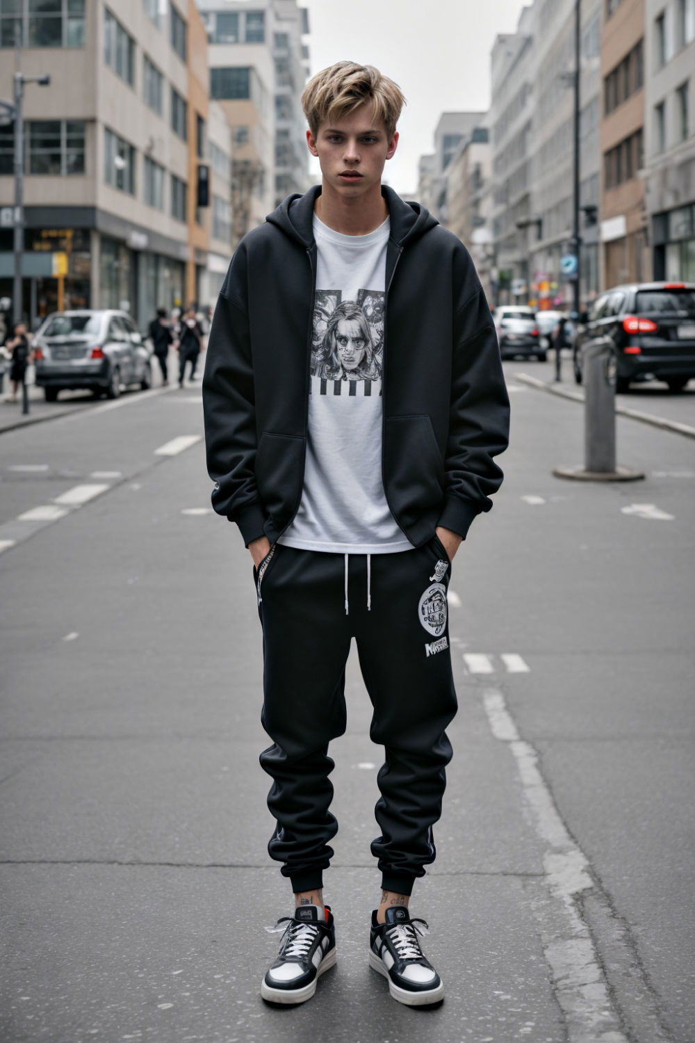 modern streetwear outfit for men