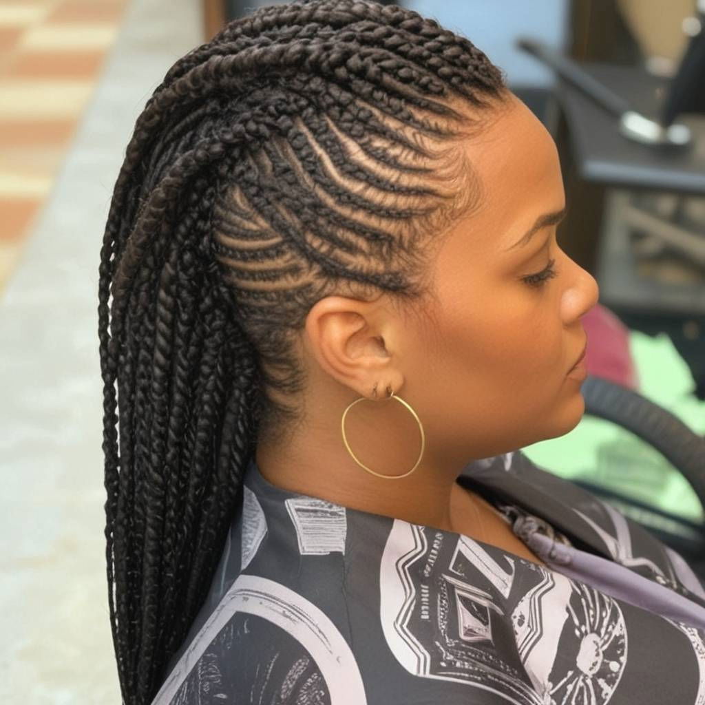 mohawk cornrows hairstyle