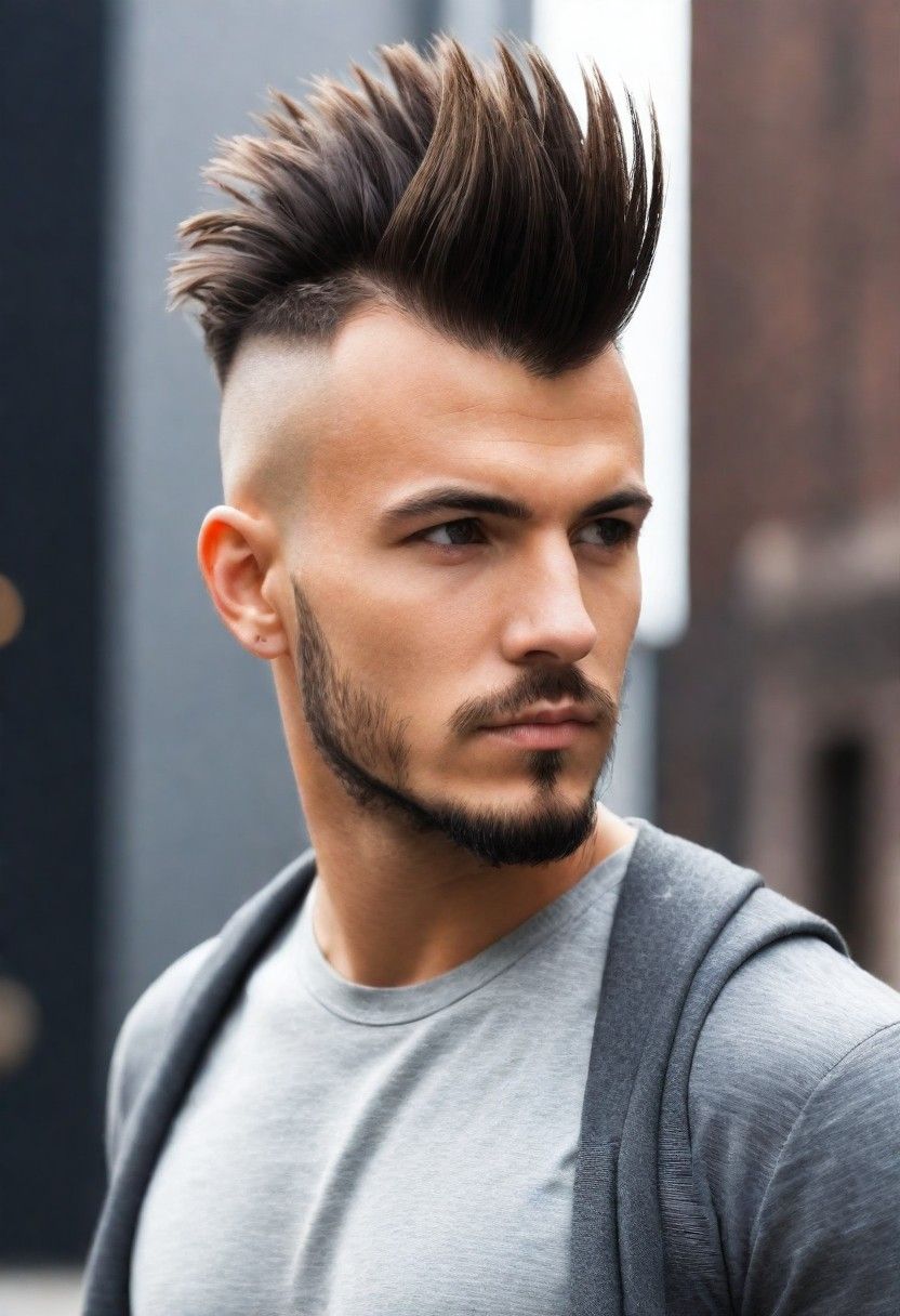 mohawk haircut for men with straight hair