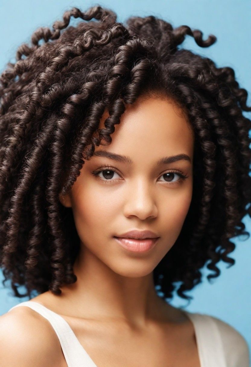 natural twist out hair style