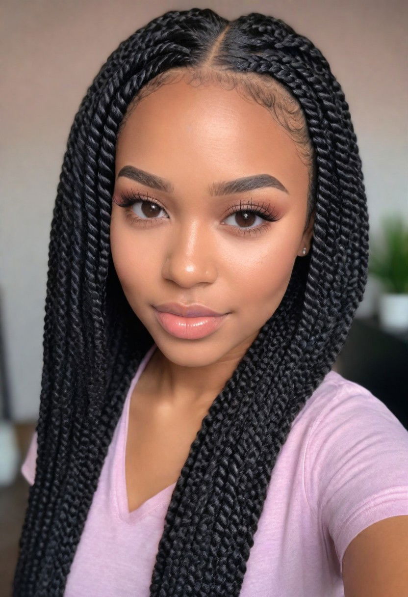 passion twists hairstyle for romantic look