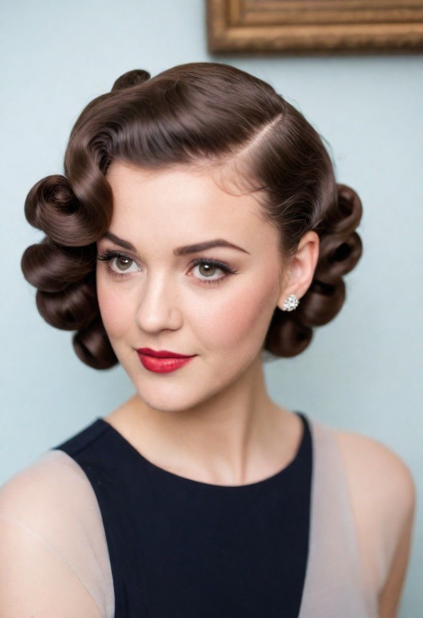 pin curls for womens