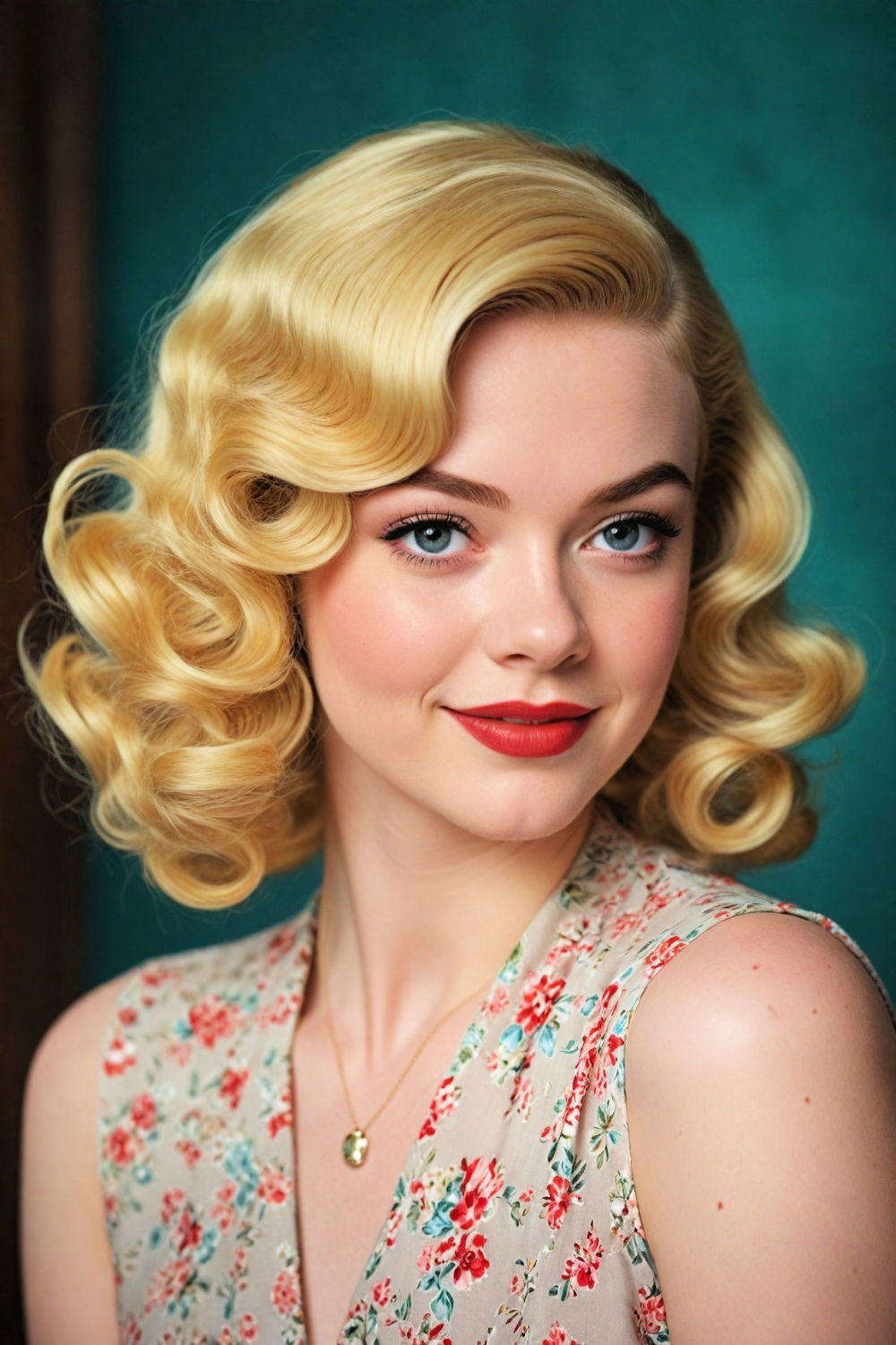 pin up curls formal hairstyle