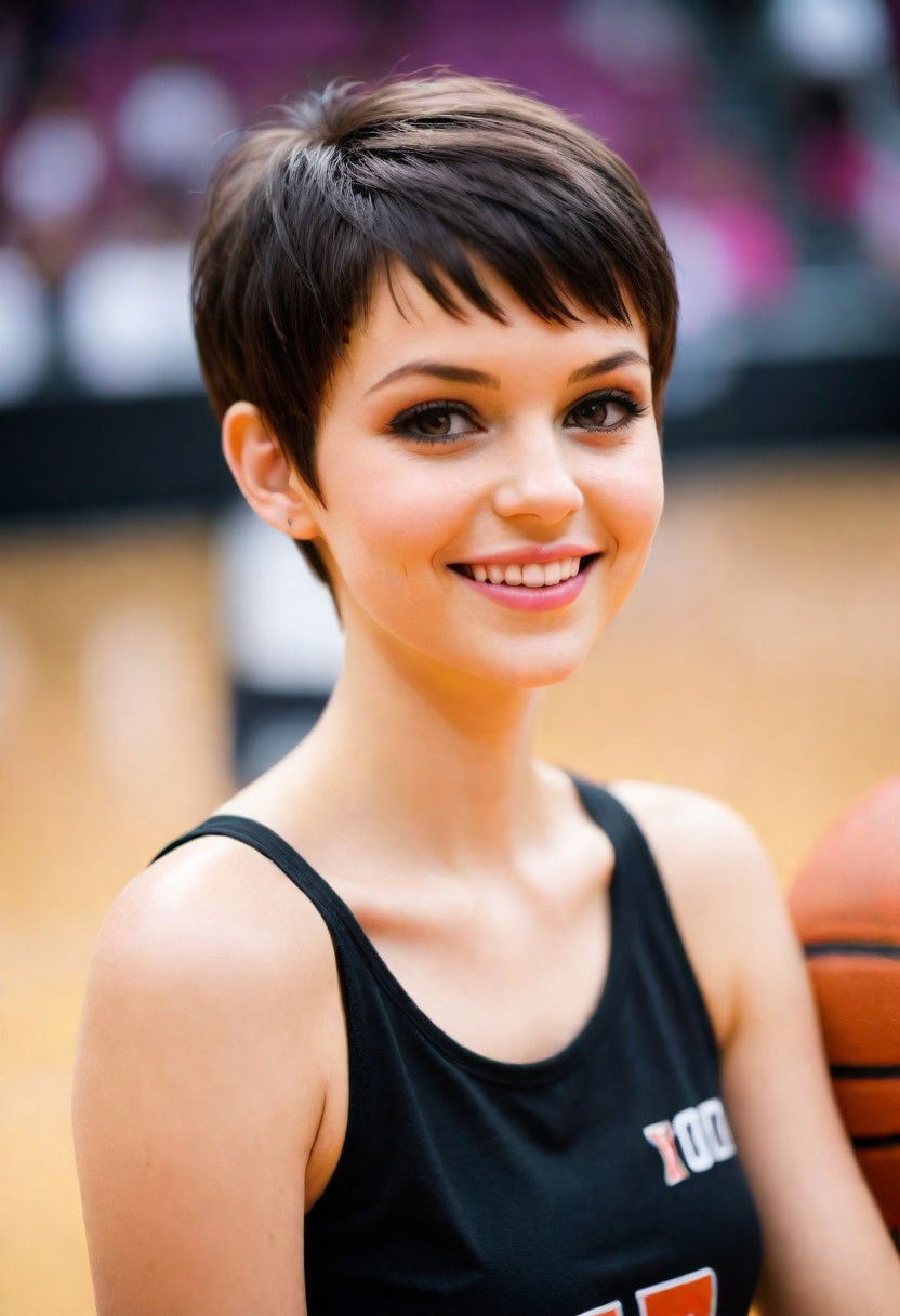 pixie cut basketball hairstyle