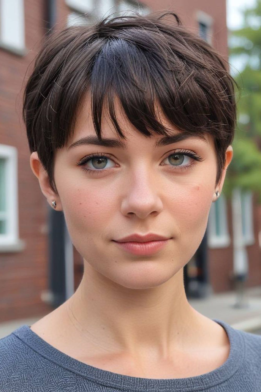 pixie cut with bangs