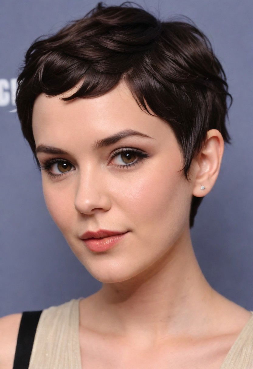 pixie cut with waves flapper hairstyle