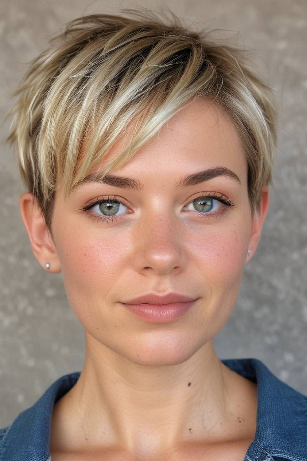 pixie haircut with textured layers