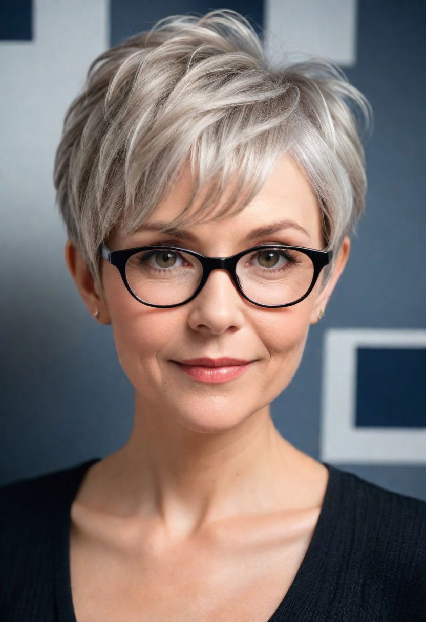 pixie with long bangs hairstyle