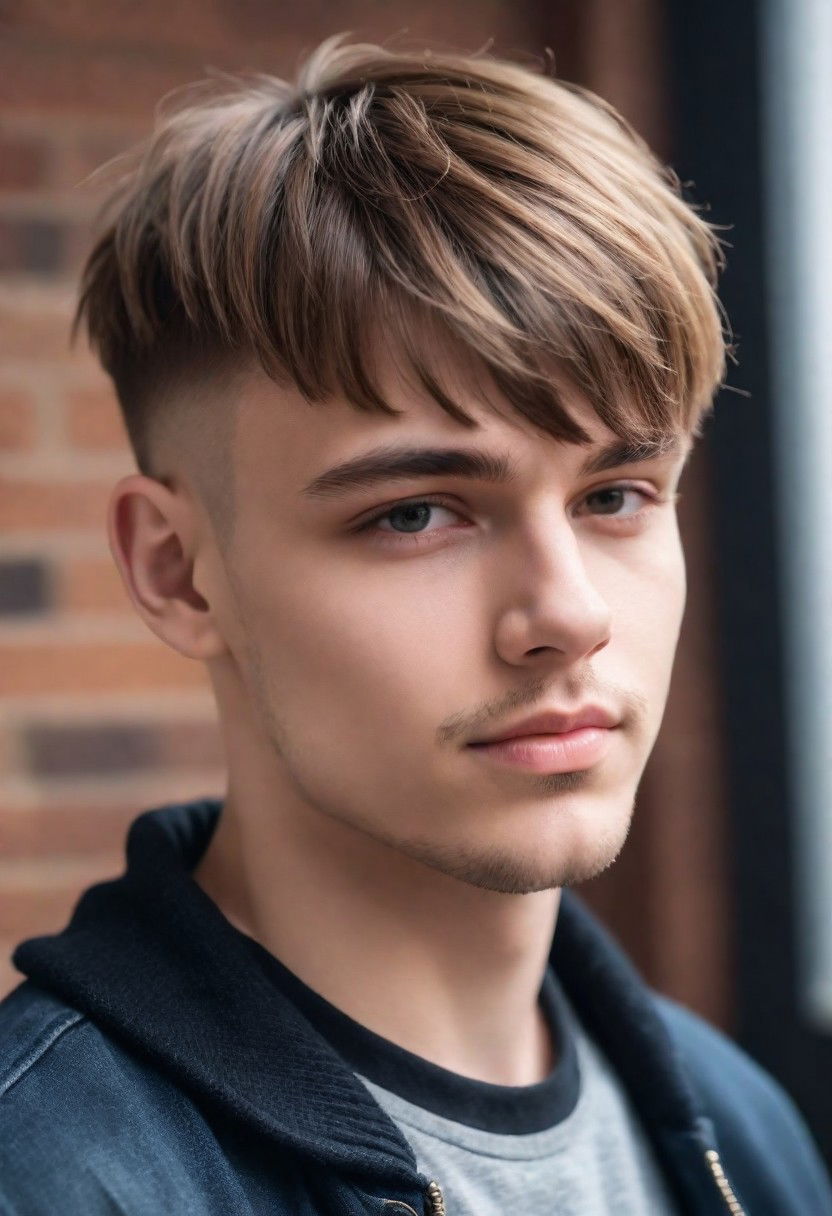 playful fringe undercut