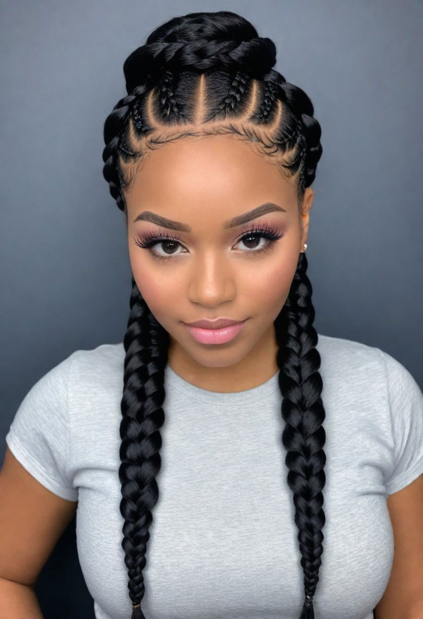 pretty goddess braids hairstyle