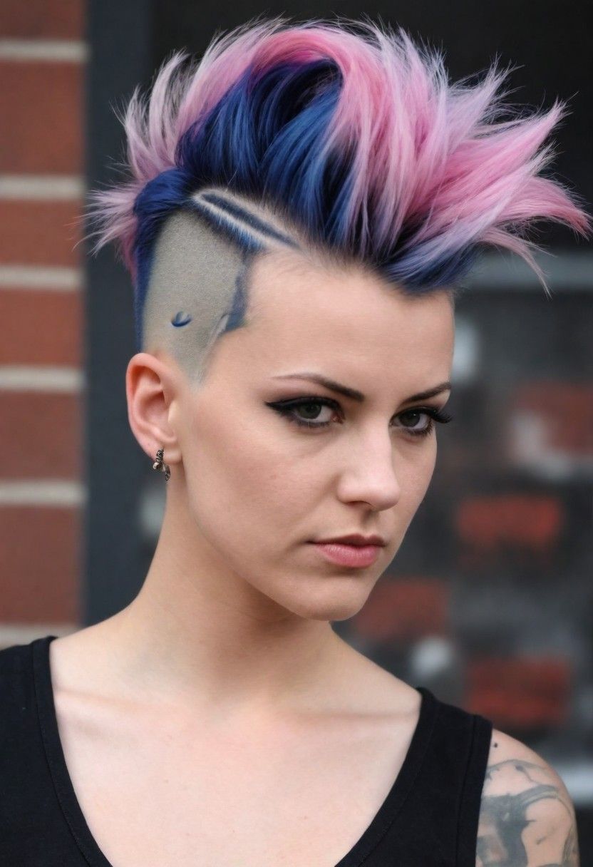 punk pompadour hairstyle