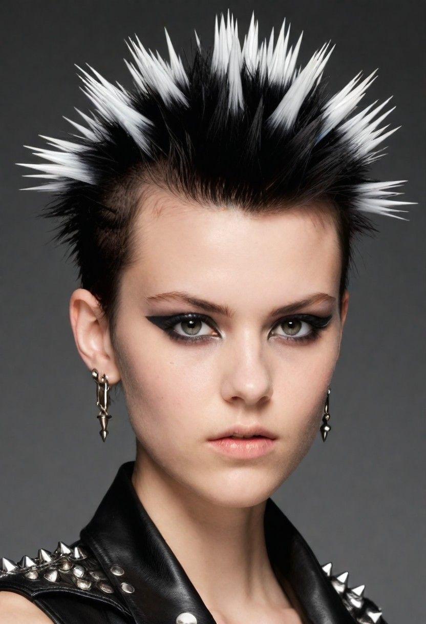 punk spikes 80s hairstyles