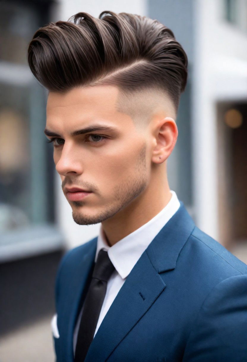 quiff with undercut hairstyle