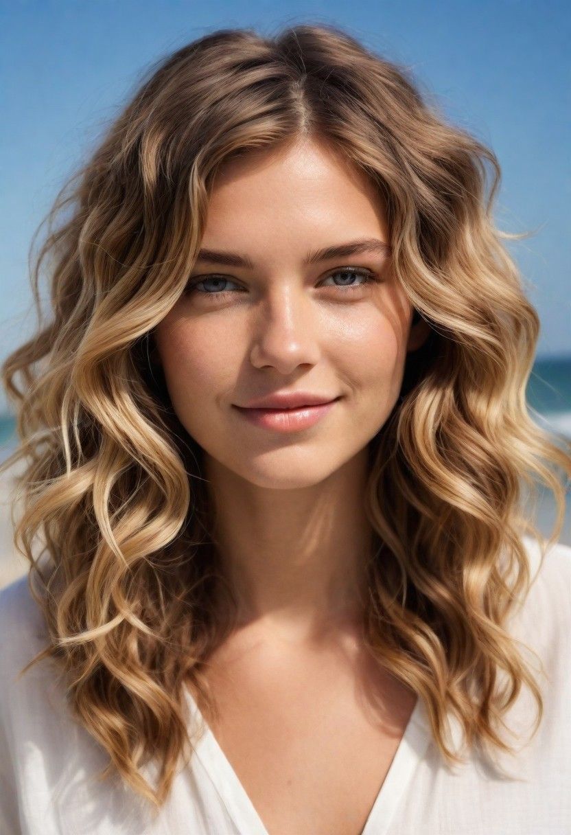 relaxed yet chic beachy waves