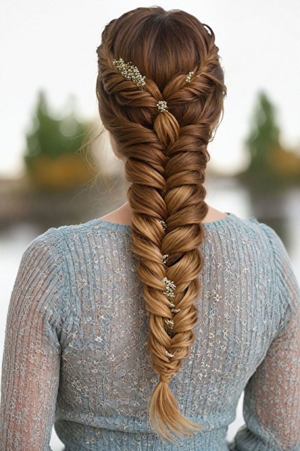 renaissance fishtail braid hairstyle