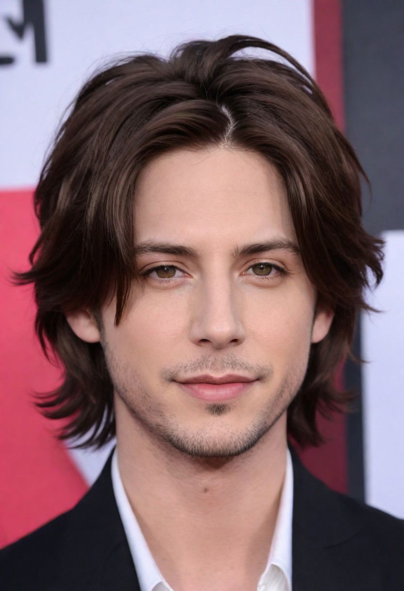 retro inspired feathered hair