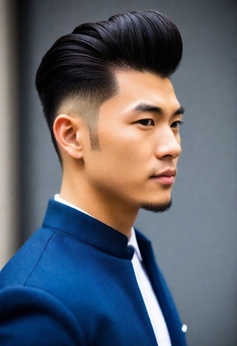 retro inspired pompadour hairstyle