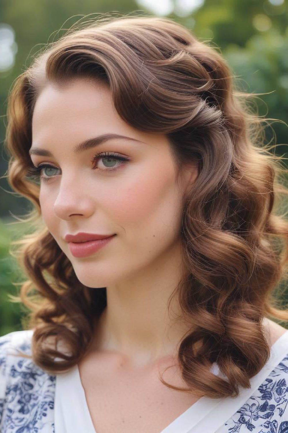retro waves hairstyle
