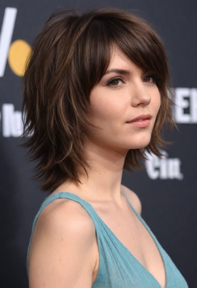 shaggy cut for short hairstyle