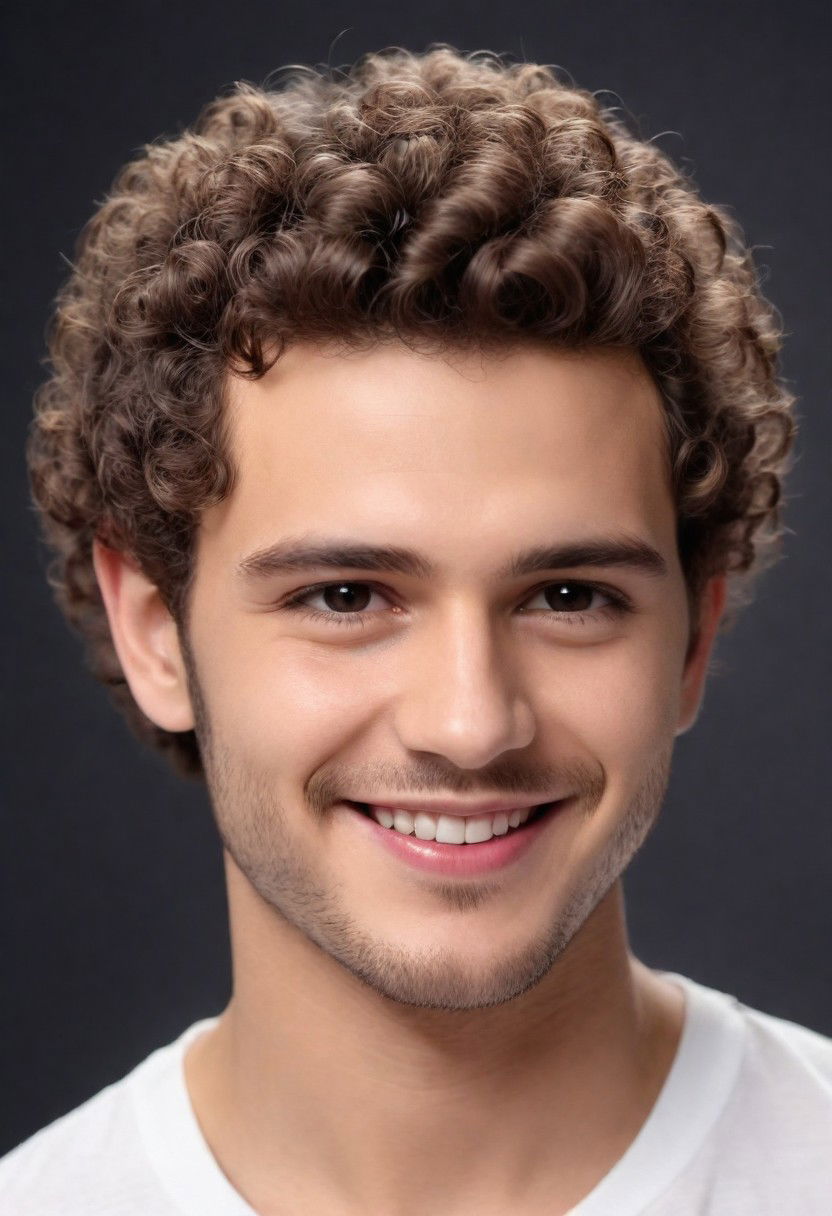 short and defined curls hairstyle