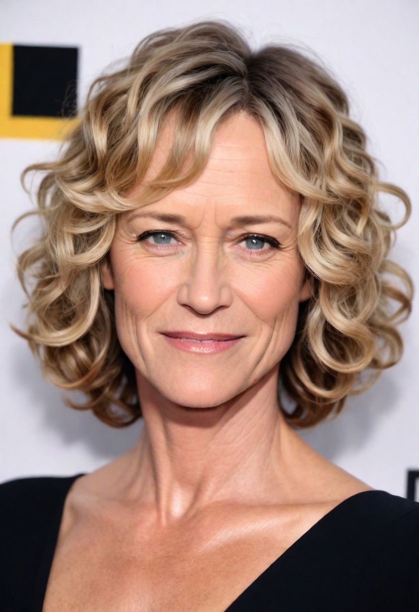 shoulder length curly bob haircut