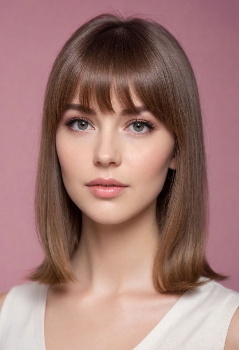 side part with soft bangs hairstyle