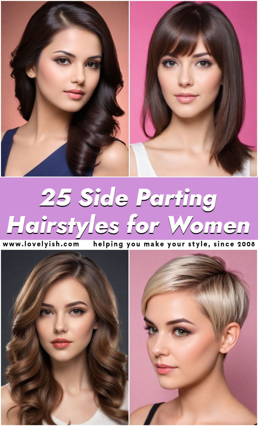 side parting hairstyles for women