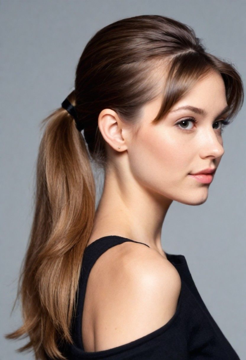 side ponytail hairstyle