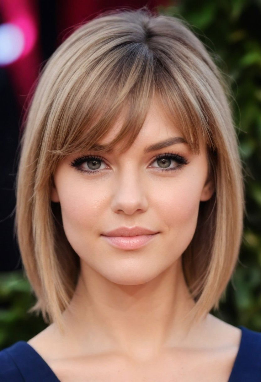 side swept bangs hairstyle