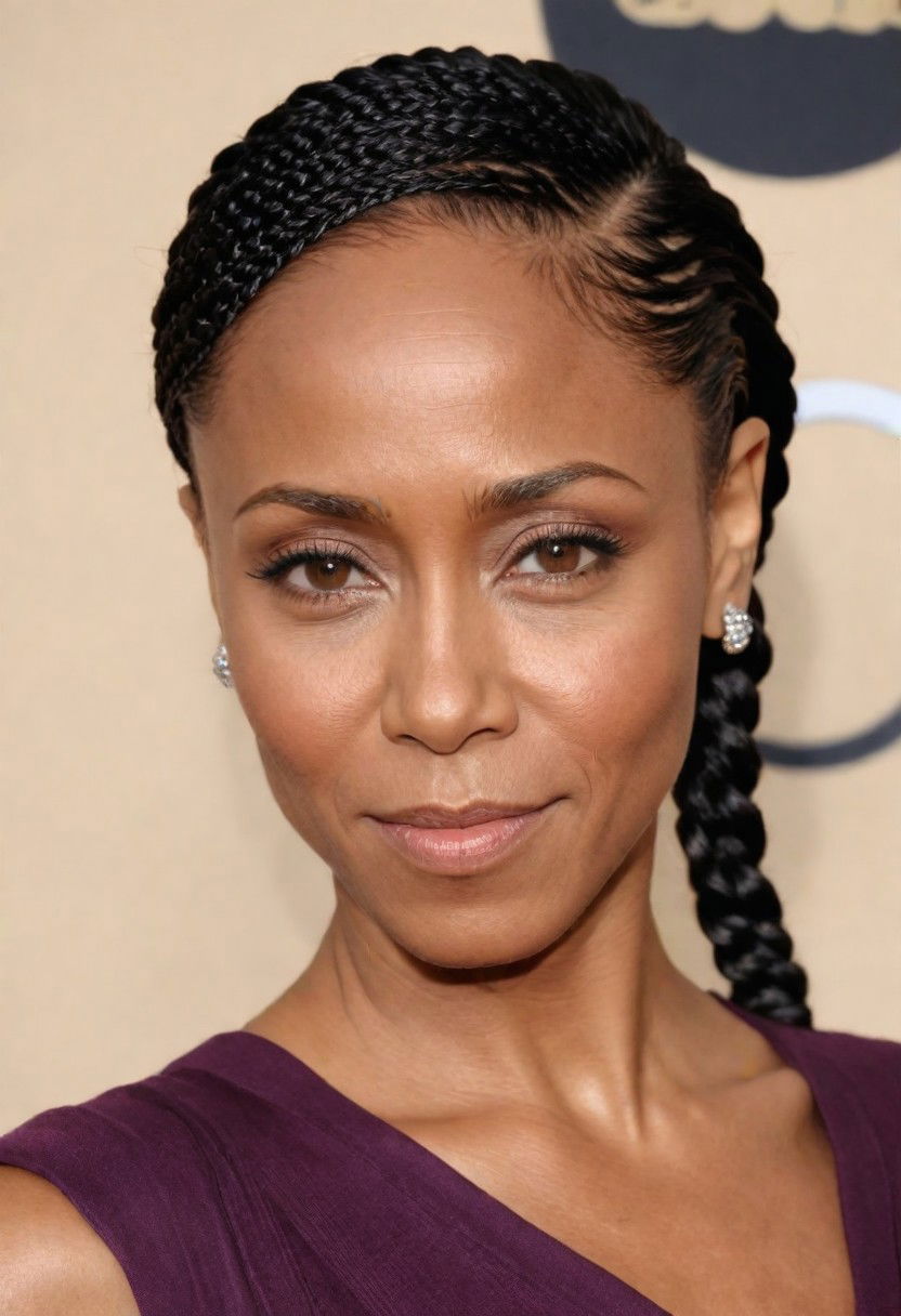 side swept flat twist hairstyle