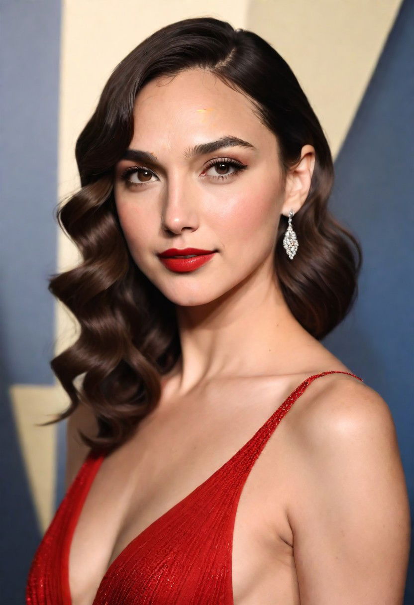 side swept waves hairstyle