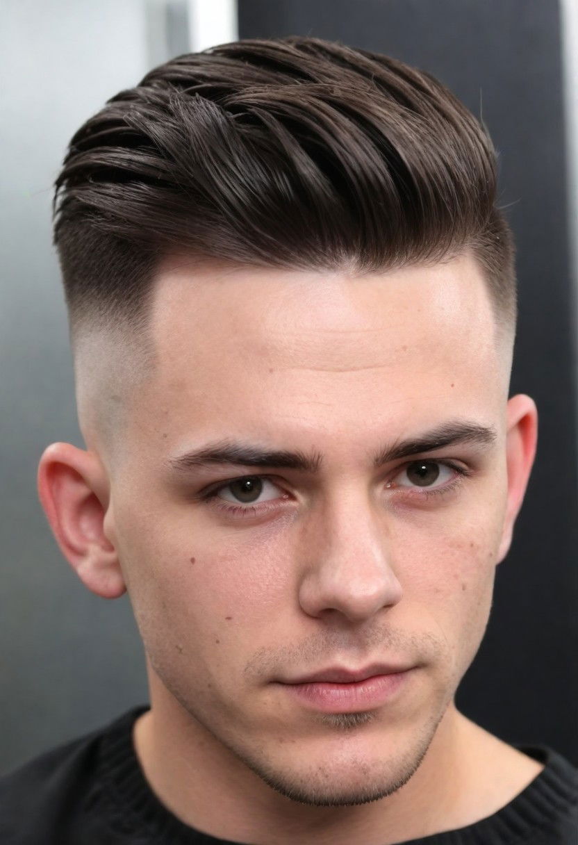 skin fade with texture on top