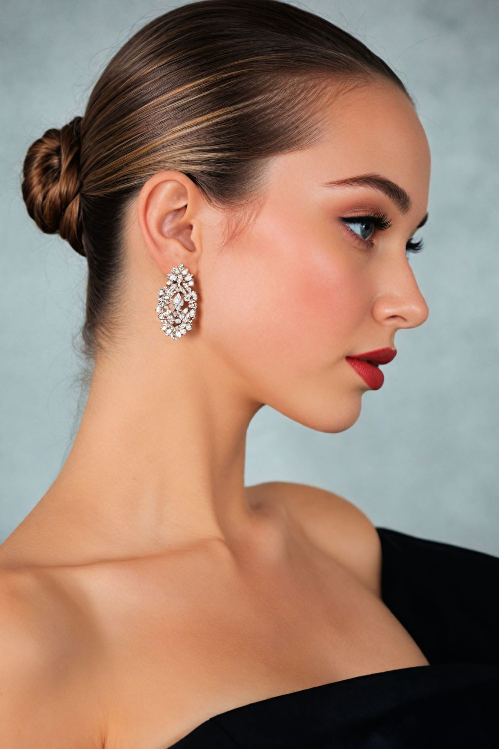 sleek back bun formal hairstyle