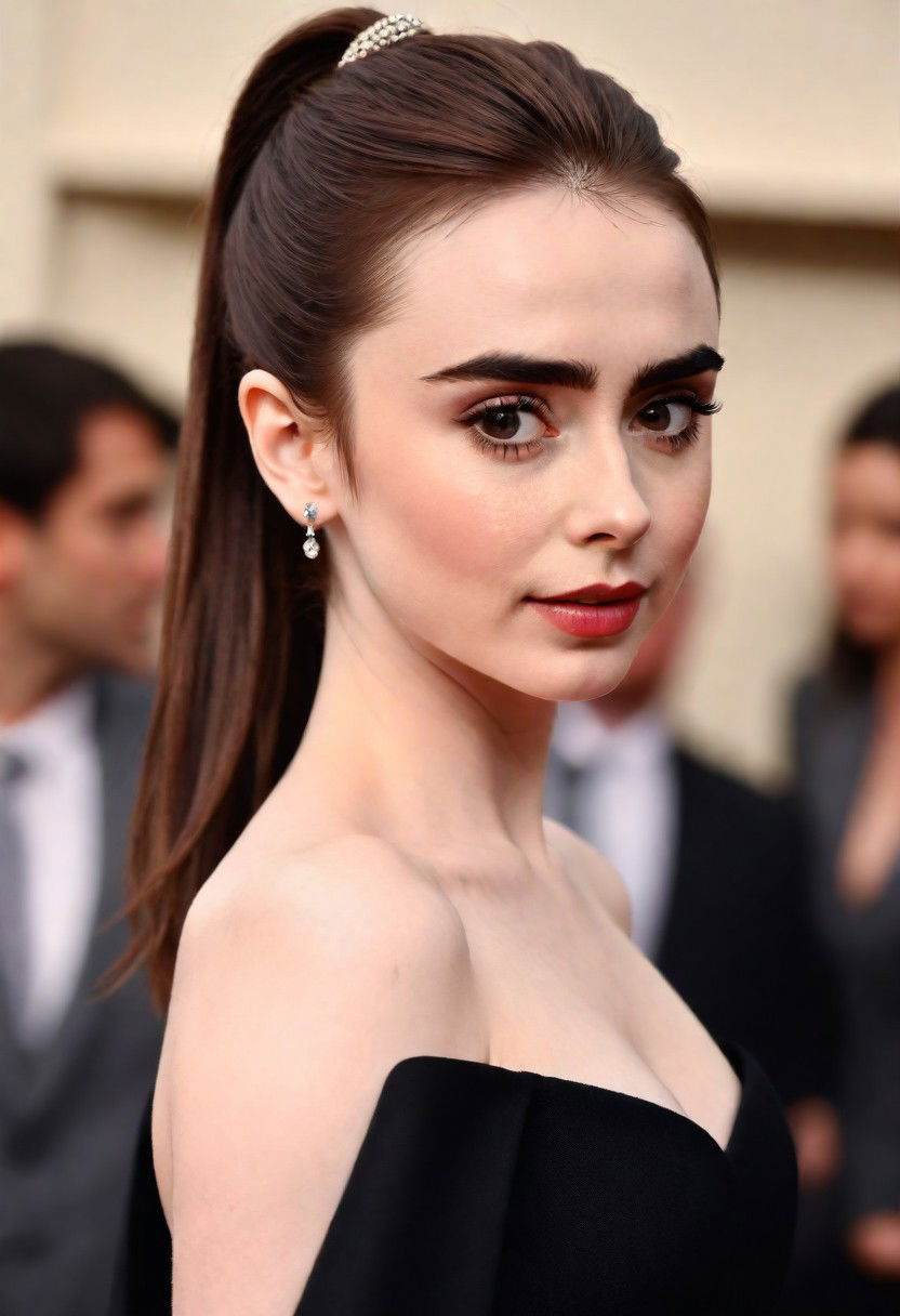 sleek high ponytail hairstyle