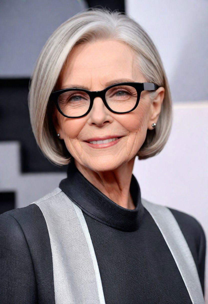 slicked back bob hairstyle