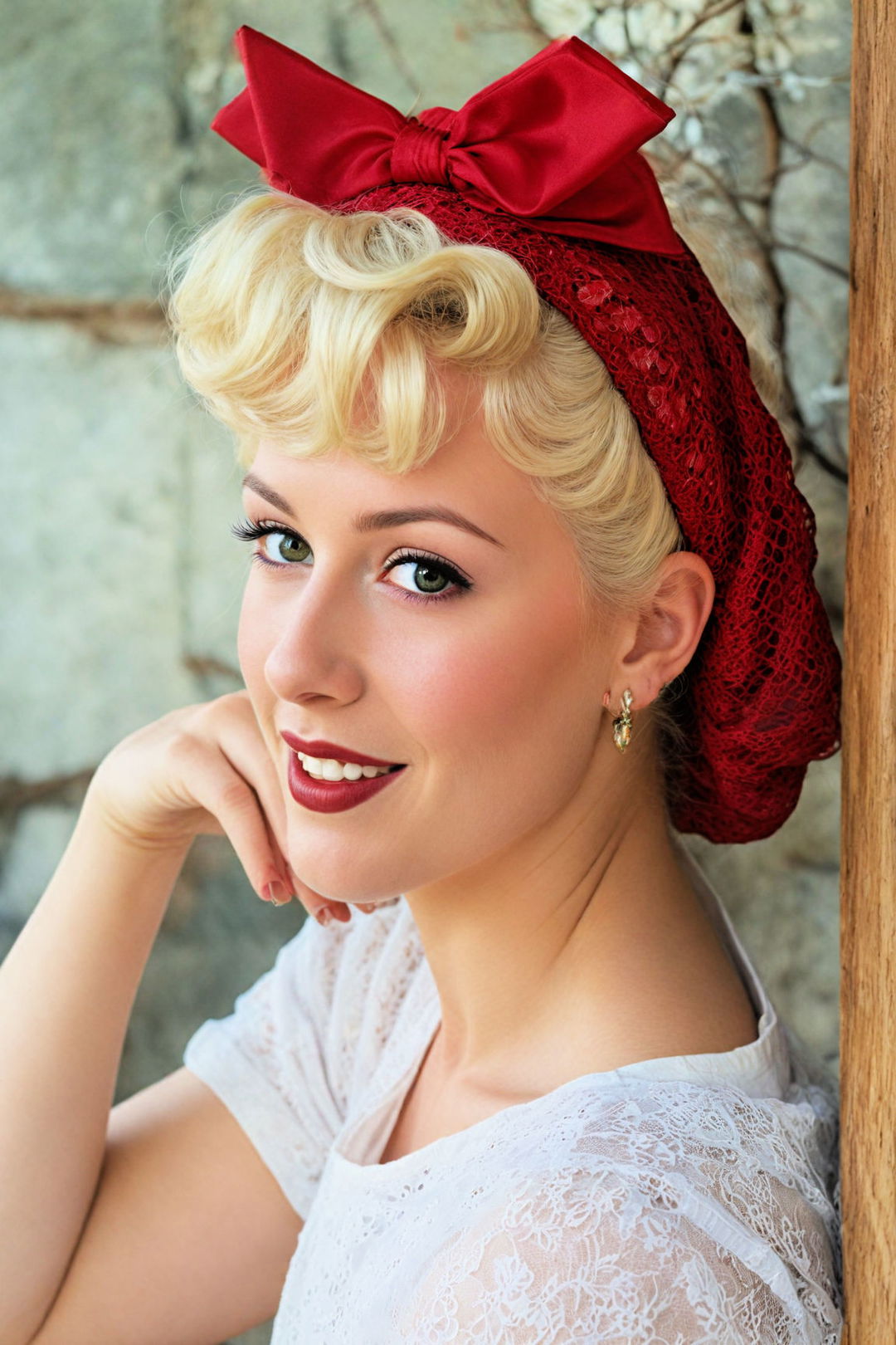 snood style medieval hairstyle