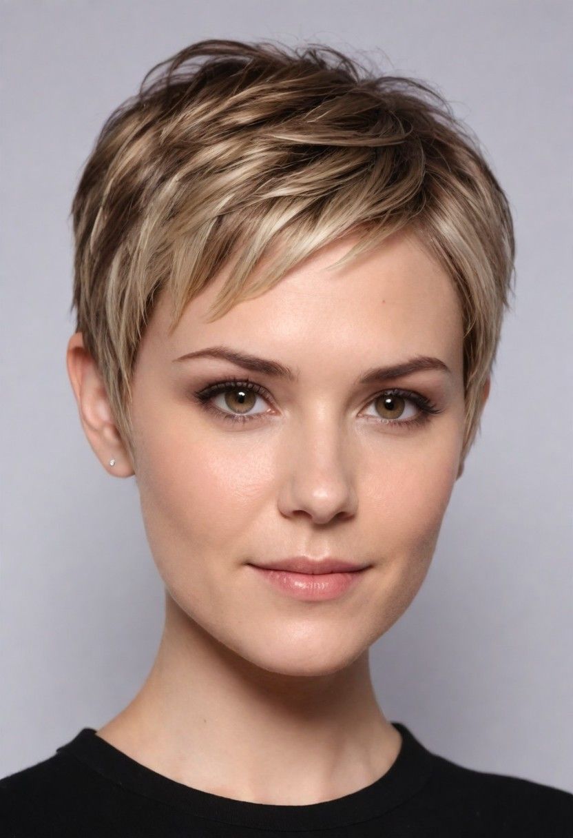 soft pixie cut for delicate look