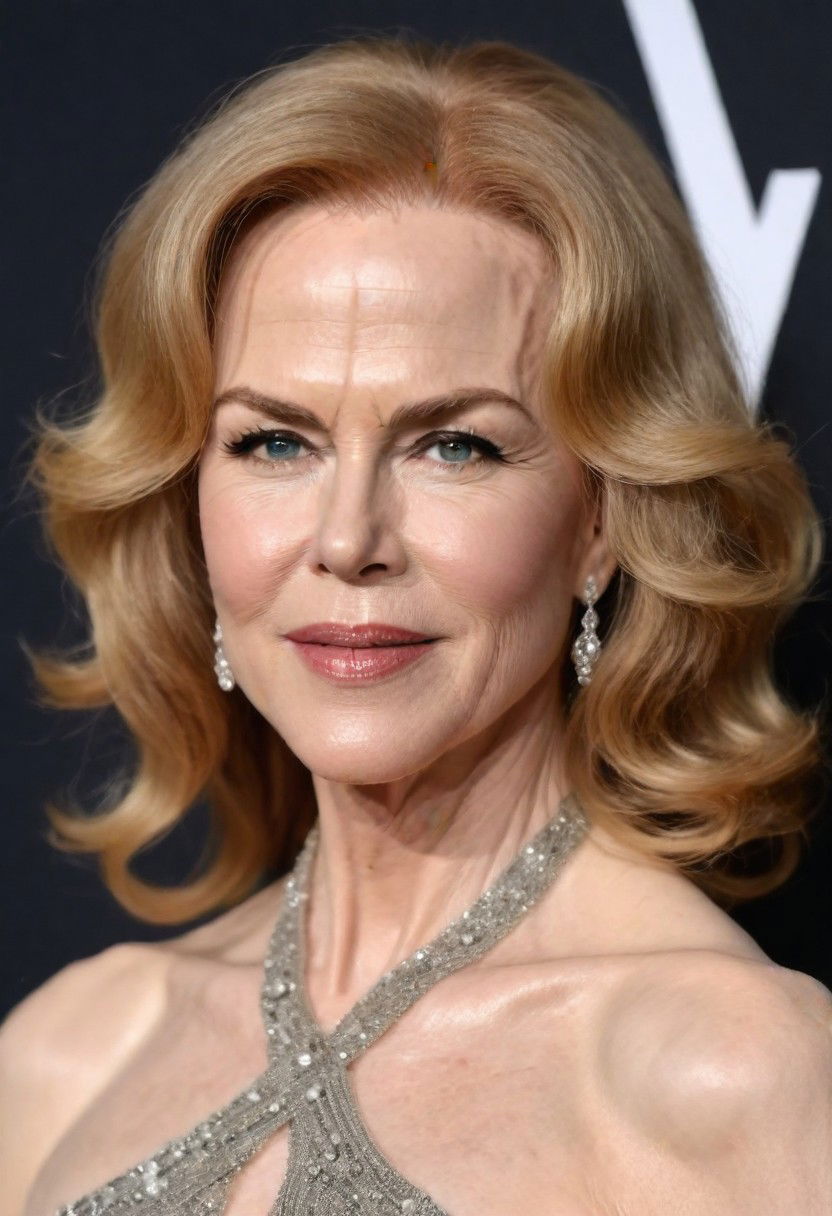 soft waves with side part hairstyle