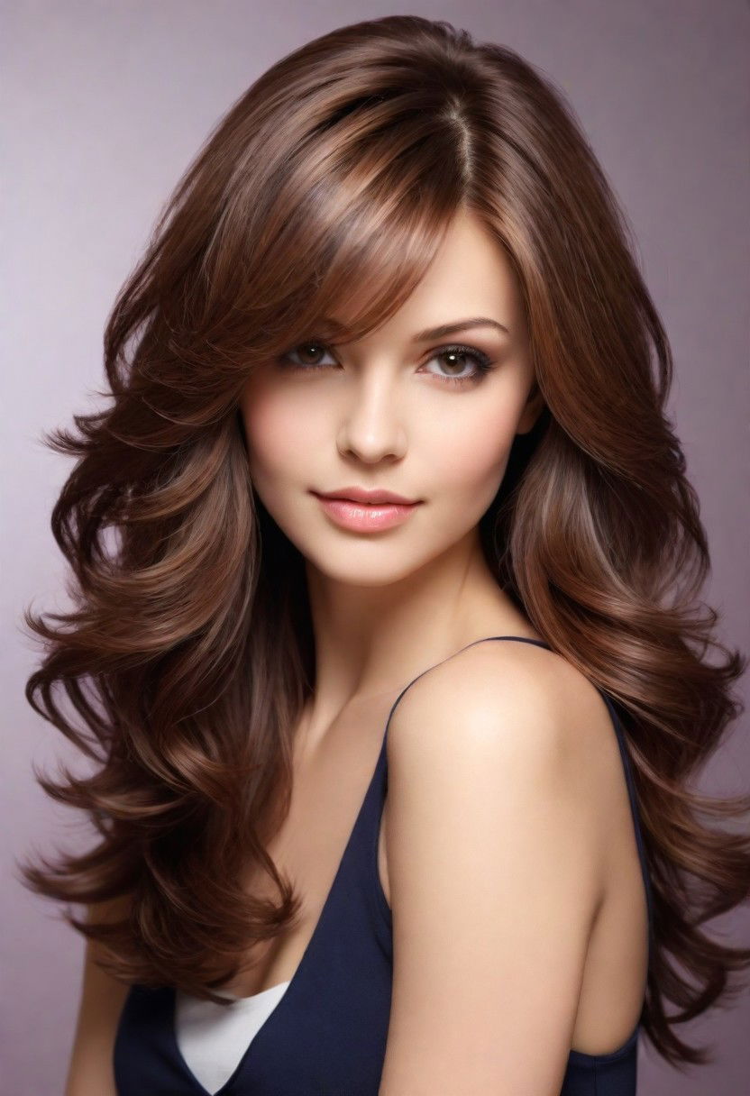 sophisticated graduated layers haircut